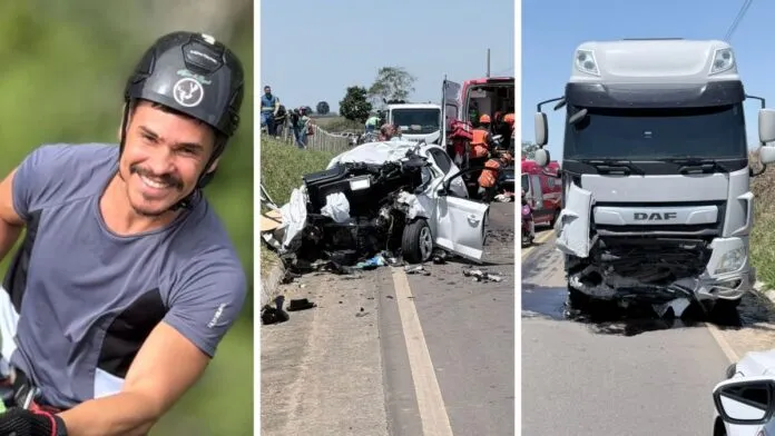 Paulo Henrique Pereira, de 33 anos, chegou a ser socorrido, mas n&atilde;o resistiu. Cr&eacute;dito: Montagem Rede Not&iacute;cia