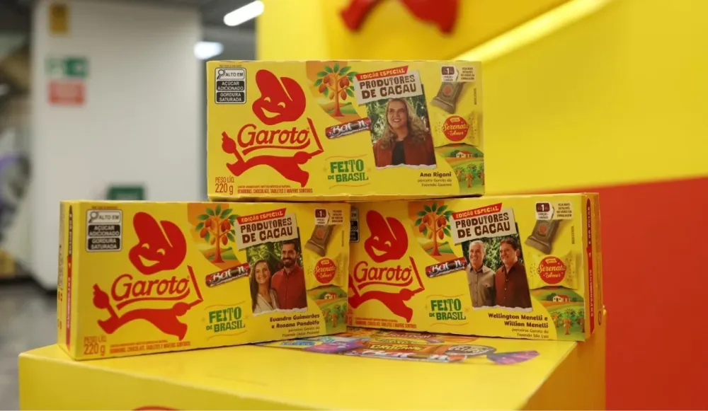 Família capixaba que planta cacau há 100 anos estampa nova caixa de bombons Garoto