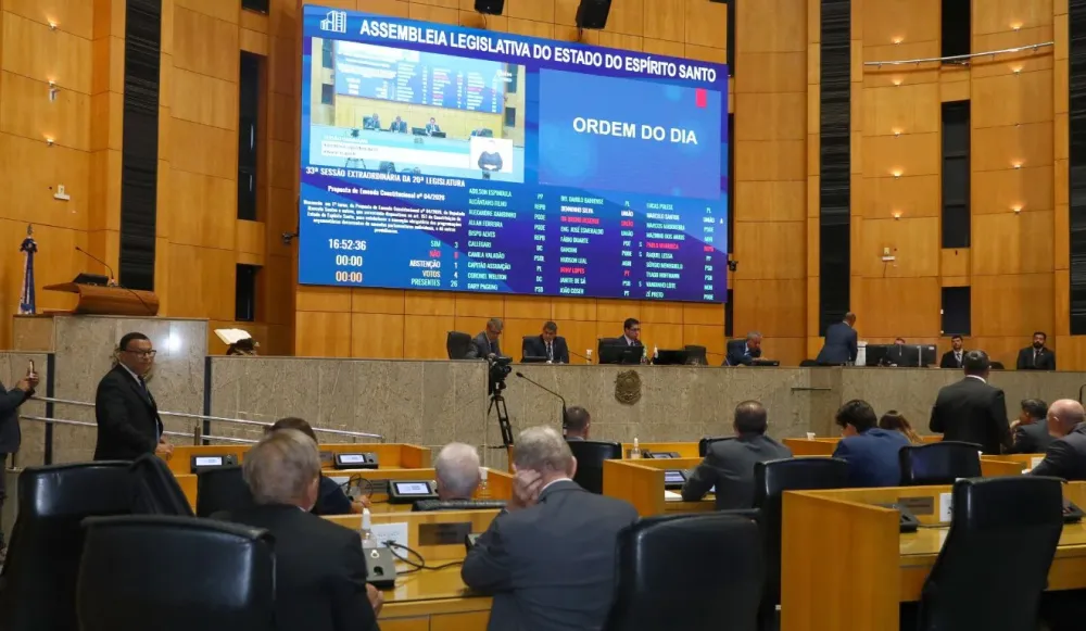 Assembleia Legislativa do ES aprova emendas impositivas de R$ 14,5 milhões por deputado