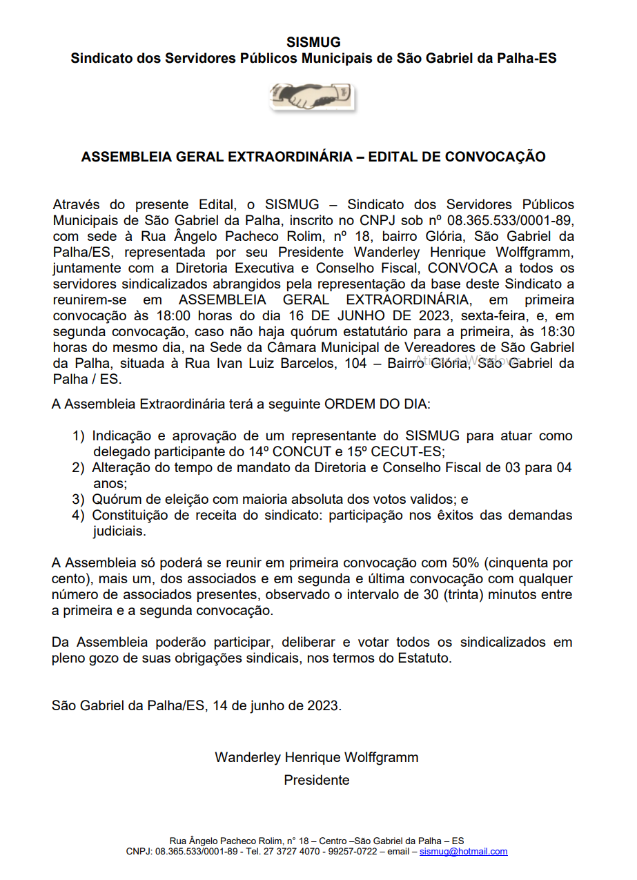 assembleia sismug