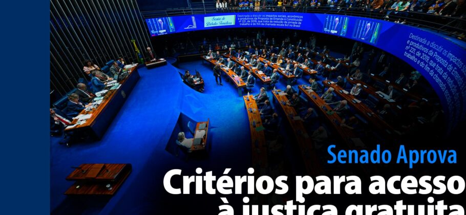 Vídeo: Senado Aprova: Critérios para acesso à justiça gratuita